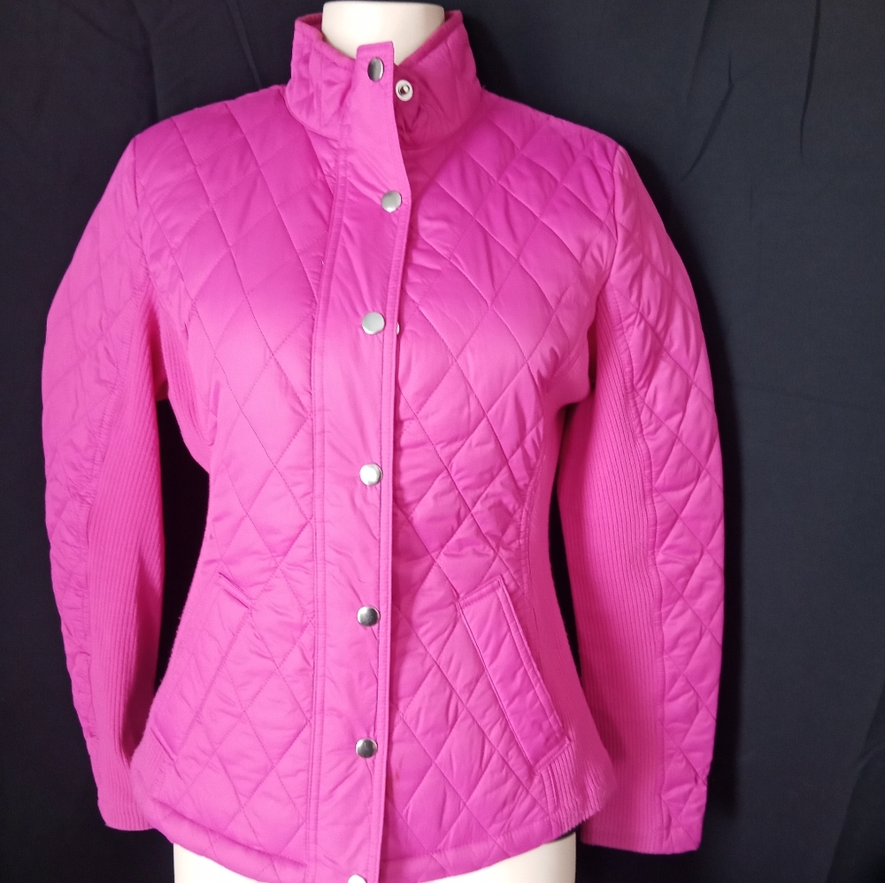 Women's Pink Quilted Jacket
